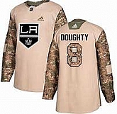 Los Angeles Kings #8 Drew Doughty Camo Adidas Veterans Day Practice Jersey,baseball caps,new era cap wholesale,wholesale hats